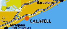 Calafell beach,Costa Dorada,near Barcelona
